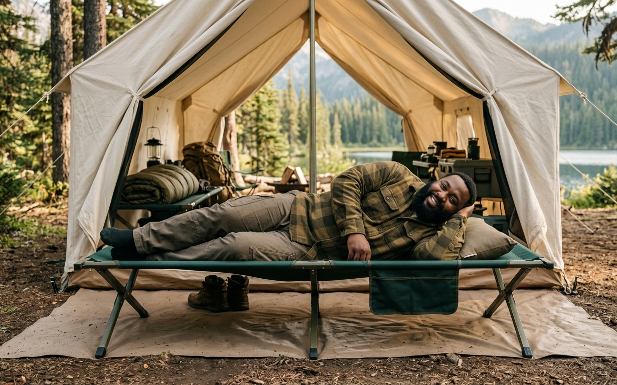 best camping cots for big guys